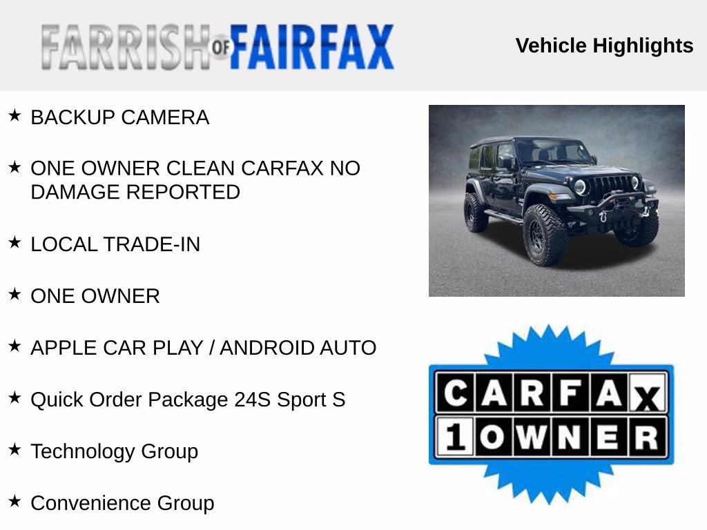 2020 Black Clearcoat Jeep Wrangler Unlimited Sport S 4X4 SUV