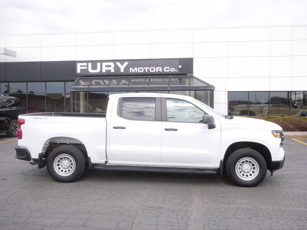 2024 Summit White Chevrolet Silverado 1500 WT 4X4 Truck