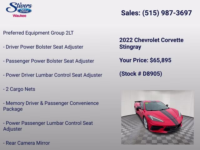 2022 Torch Red Chevrolet Corvette Stingray RWD Coupe