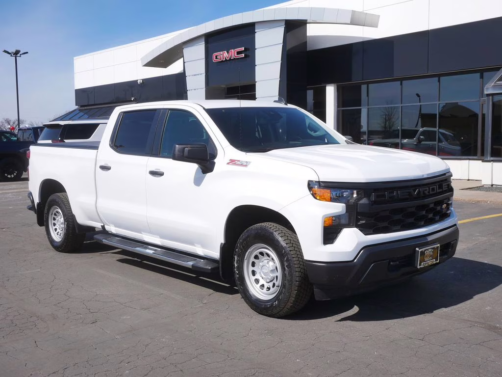 2025 Summit White Chevrolet Silverado 1500 WT 4X4 Truck