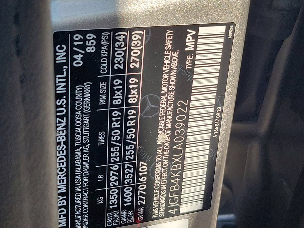 2020 Mojave Silver Metallic Mercedes-Benz GLE SUV GLE350 4MATIC AWD SUV