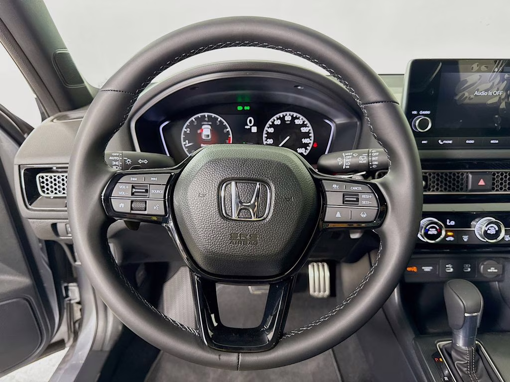 2026 Solar Silver Metallic Honda Civic Sport FWD Hatchback