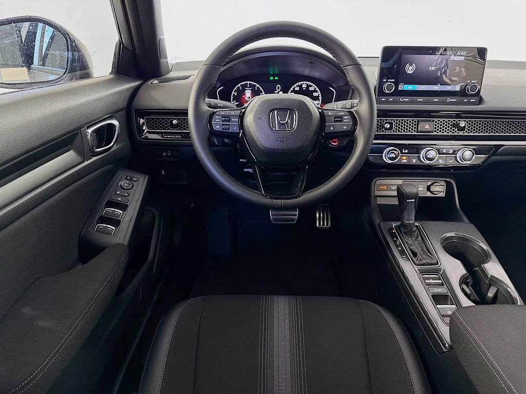 2026 Solar Silver Metallic Honda Civic Sport FWD Hatchback