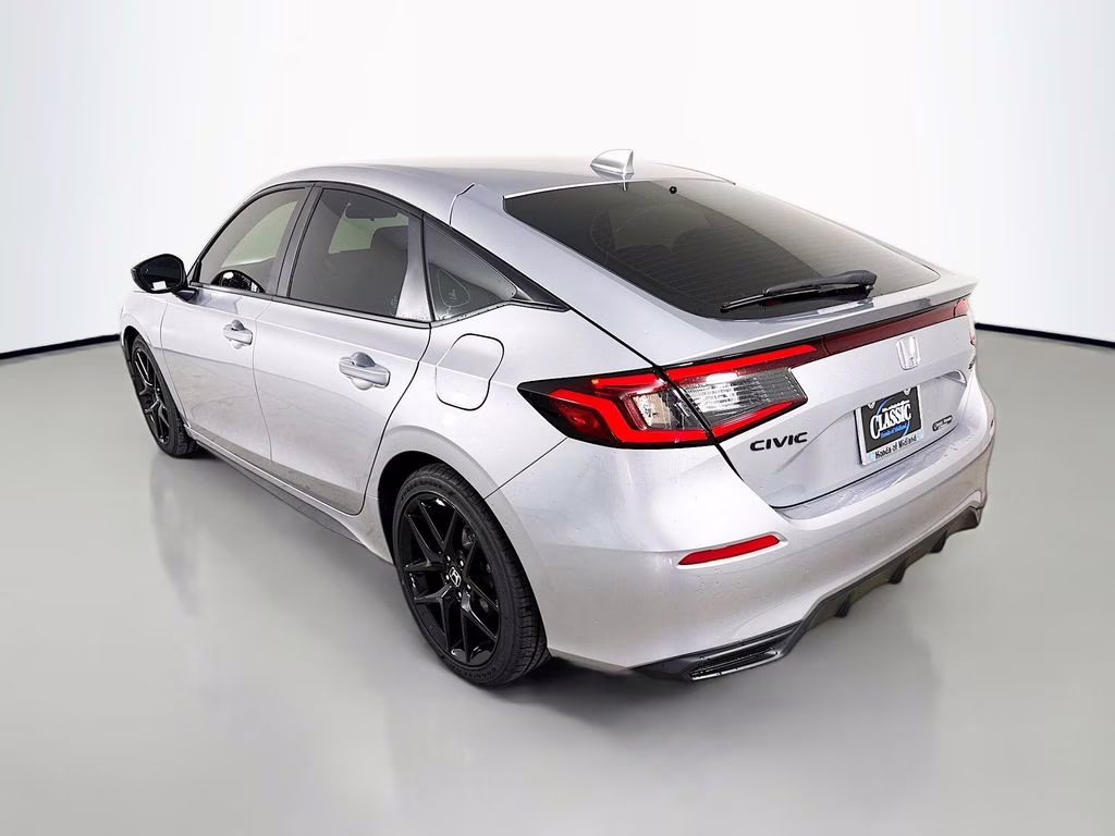 2026 Solar Silver Metallic Honda Civic Sport FWD Hatchback