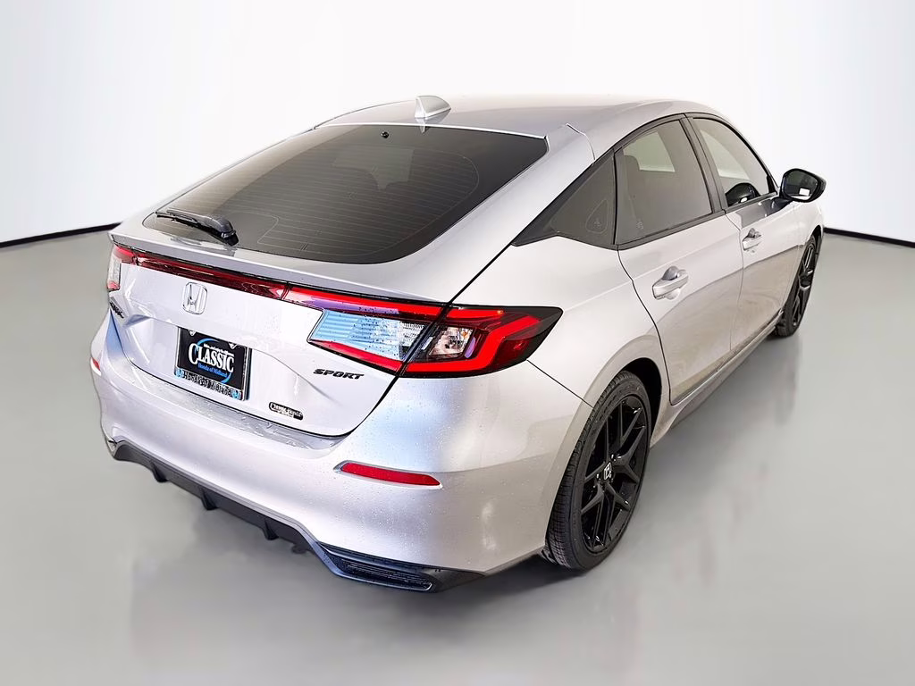 2026 Solar Silver Metallic Honda Civic Sport FWD Hatchback