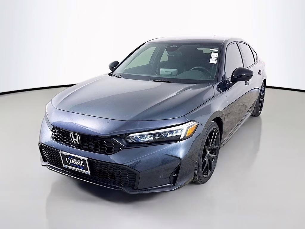 2026 Meteorite Gray Metallic Honda Civic Sport FWD Hatchback