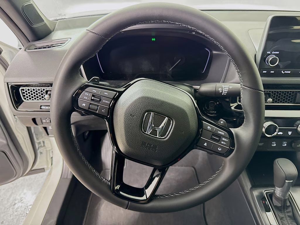 2026 Platinum White Pearl Honda Civic Sport FWD Sedan