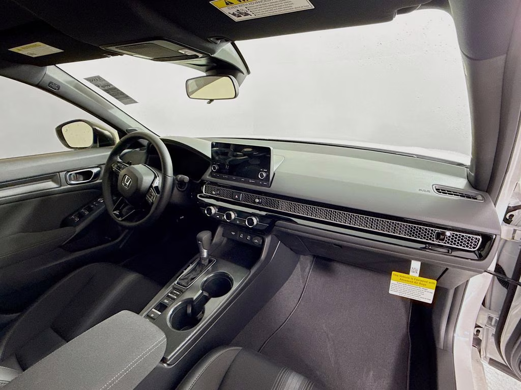 2026 Platinum White Pearl Honda Civic Sport FWD Sedan