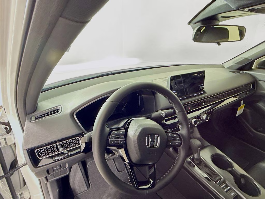 2026 Platinum White Pearl Honda Civic Sport FWD Sedan