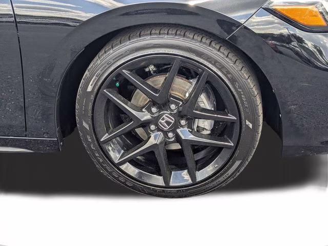 2025 Crystal Black Pearl Honda Civic Sport FWD Hatchback