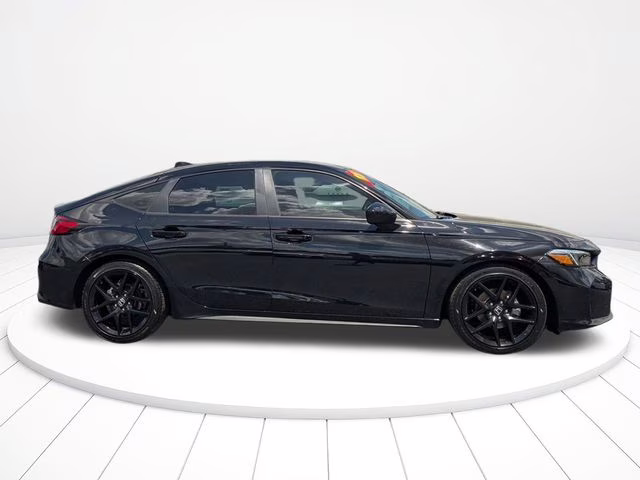 2025 Crystal Black Pearl Honda Civic Sport FWD Hatchback