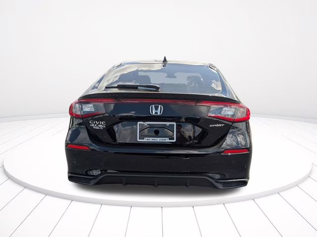 2025 Crystal Black Pearl Honda Civic Sport FWD Hatchback