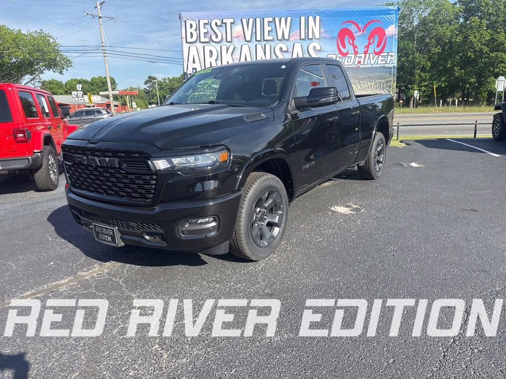2025 Diamond Black Crystal Pearlcoat Ram 1500 Big Horn 4X4 Truck