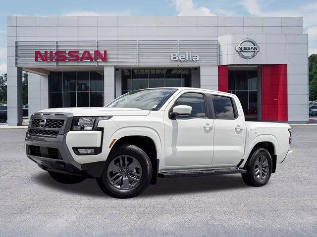 2025 Glacier White Nissan Frontier SV RWD Truck
