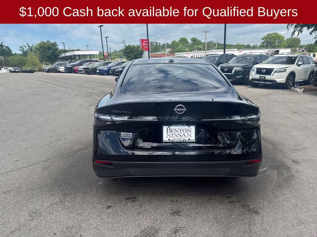 2026 Super Black Nissan Sentra SV FWD Sedan