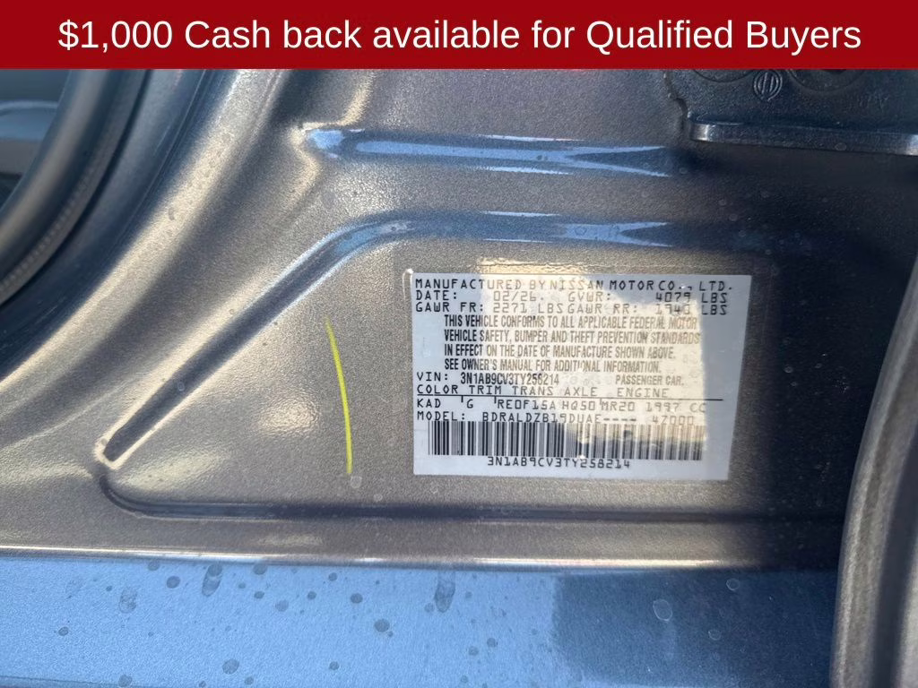 2026 Gun Metallic Nissan Sentra SV FWD Sedan