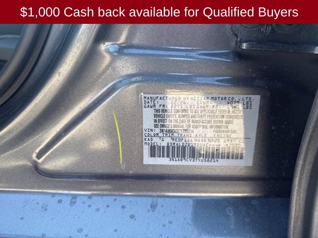 2026 Gun Metallic Nissan Sentra SV FWD Sedan