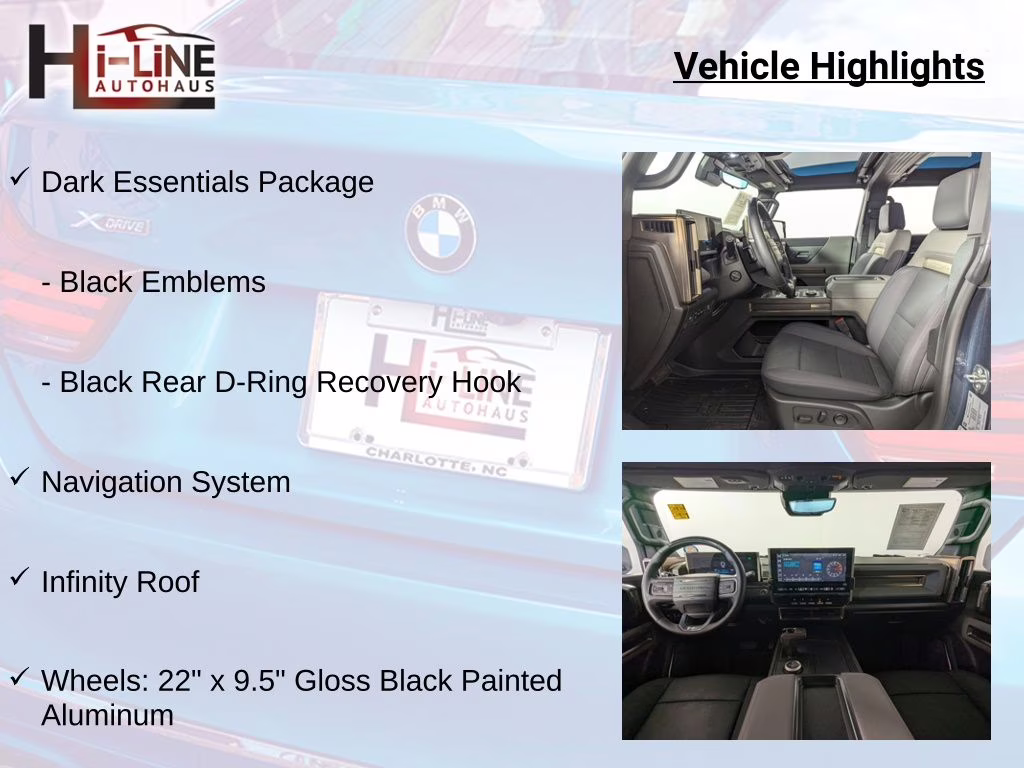 2025 Graphite Blue Metallic GMC HUMMER EV SUV 3X 4X4 SUV