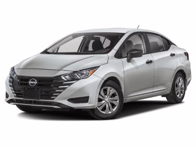 2025 Brilliant Silver Metallic Nissan Versa 1.6 S FWD Sedan