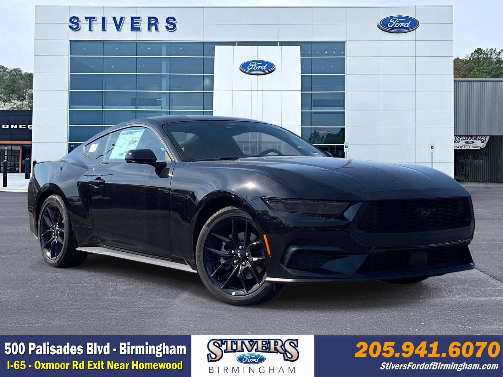 2026 Shadow Black Ford Mustang EcoBoost RWD Coupe