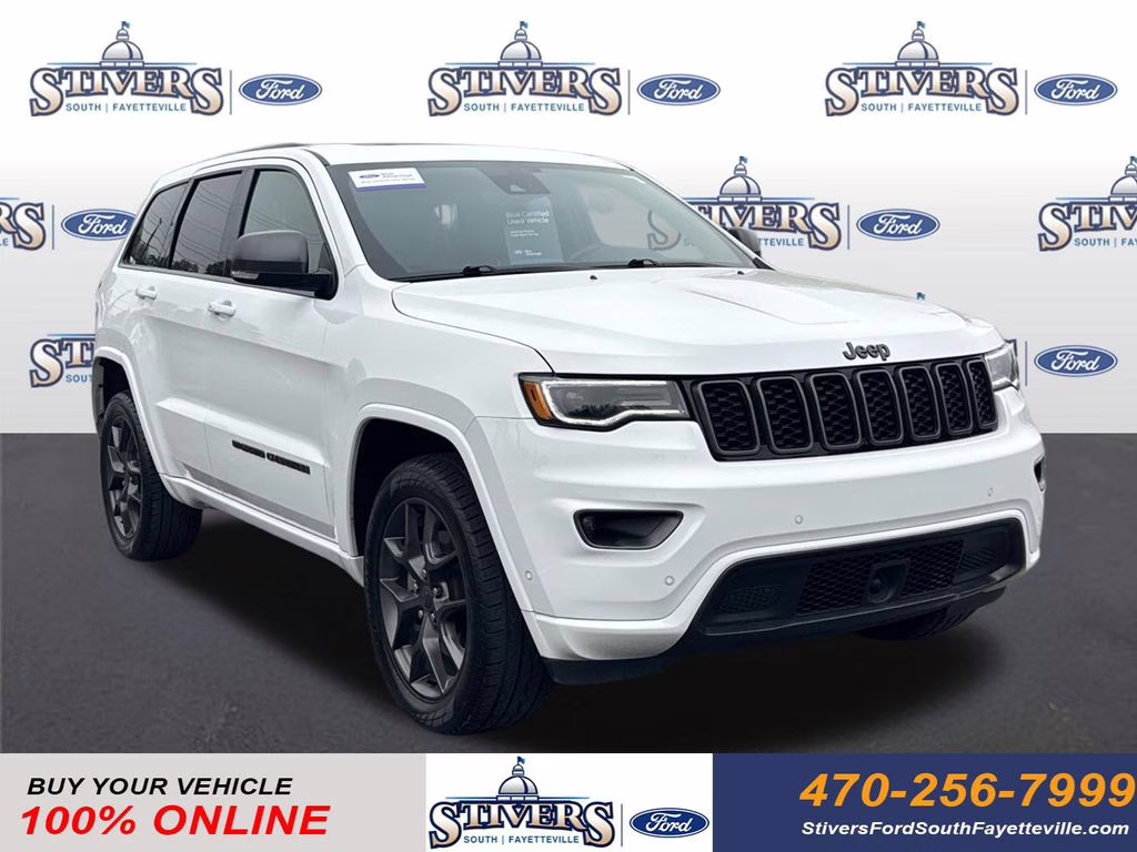 2021 Bright White Clearcoat Jeep Grand Cherokee 80th Anniversary Edition 4X4 SUV