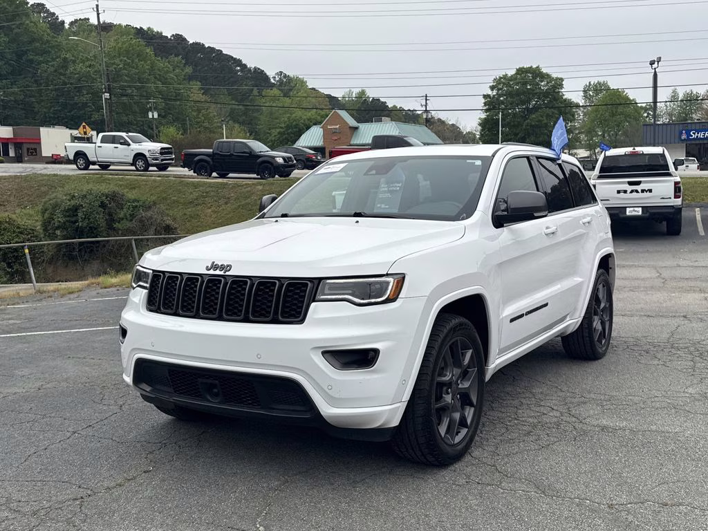 2021 Bright White Clearcoat Jeep Grand Cherokee 80th Anniversary Edition 4X4 SUV