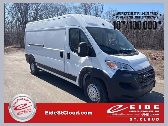 2026 Bright White Clearcoat Ram ProMaster 2500 High Roof FWD Van