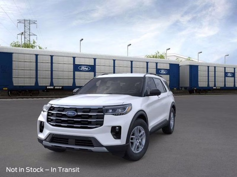 2026 Star White Metallic Tri-Coat Ford Explorer Active w/200A Pkg RWD SUV
