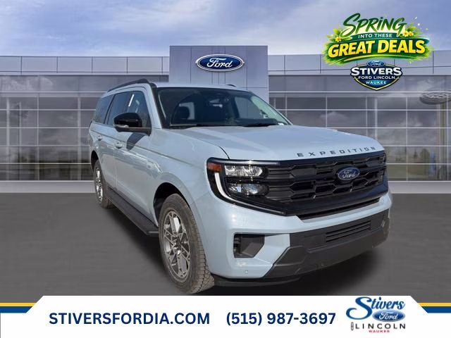 2026 Glacier Gray Metallic Tri-Coat Ford Expedition Active 4X4 SUV