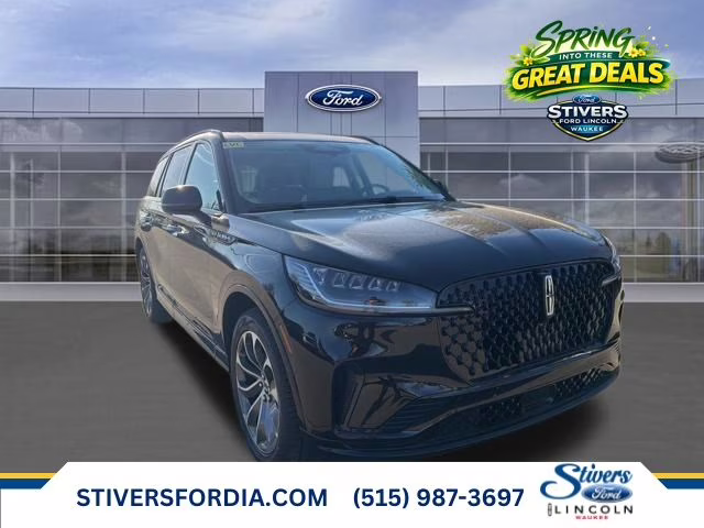 2026 Infinite Black Metallic Clearcoat Lincoln Aviator Premiere AWD SUV