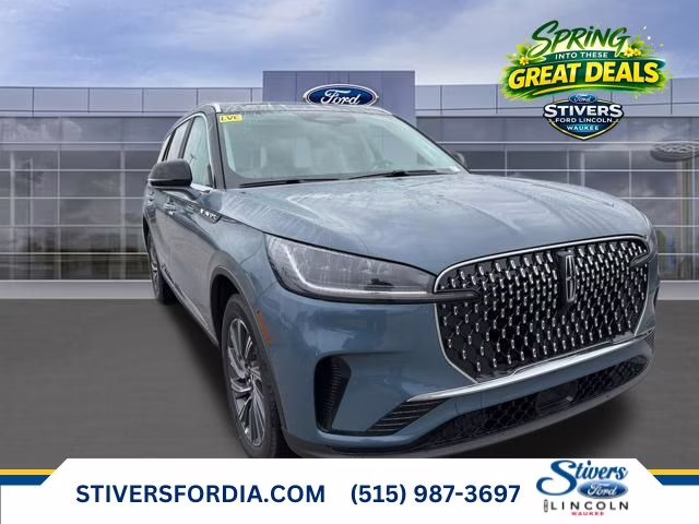 2026 Whisper Blue Metallic Clearcoat Lincoln Aviator Premiere AWD SUV