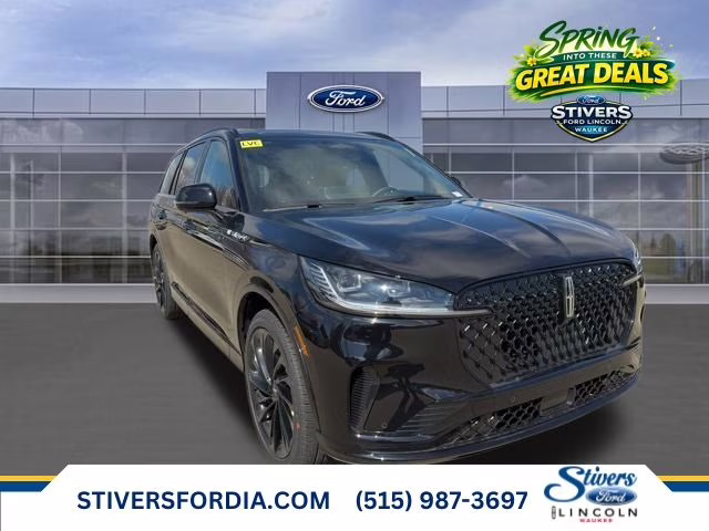 2026 Infinite Black Metallic Clearcoat Lincoln Aviator Reserve AWD SUV