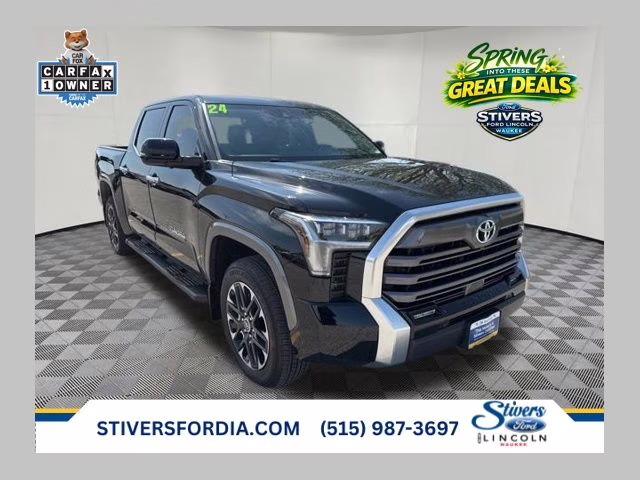 2024 Midnight Black Metallic Toyota Tundra Limited 4X4 Truck