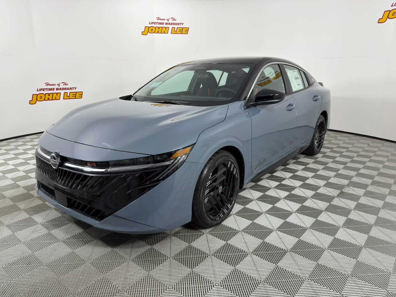 2026 Atlantic Gray Metallic/Super Black Nissan Sentra SR FWD Sedan