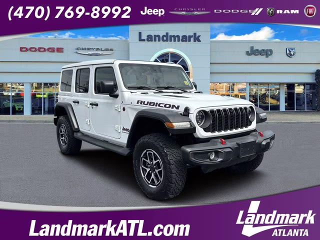 2024 White Jeep Wrangler Rubicon 4X4 Convertible