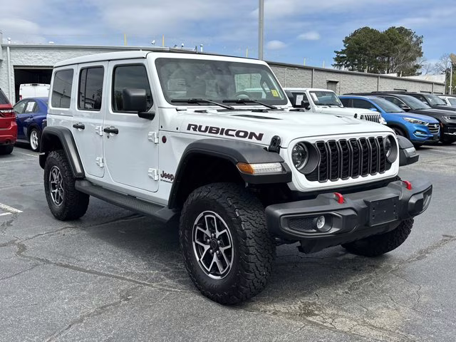 2024 White Jeep Wrangler Rubicon 4X4 Convertible