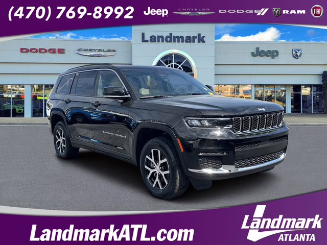 2025 Diamond Black Crystal Pearlcoat Jeep Grand Cherokee L Limited 4X4 SUV
