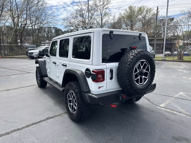 2024 White Jeep Wrangler Rubicon 4X4 Convertible
