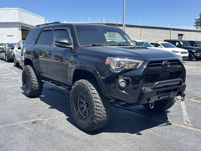 2021 Midnight Black Metallic Toyota 4Runner TRD Off Road Premium 4X4 SUV