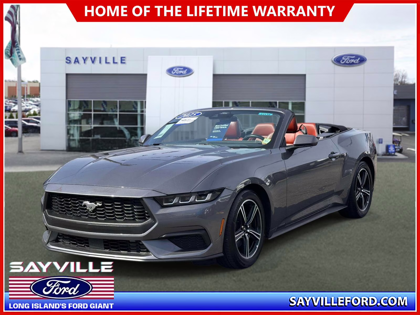 2025 Carbonized Gray Metallic Ford Mustang EcoBoost Convertible RWD Sedan