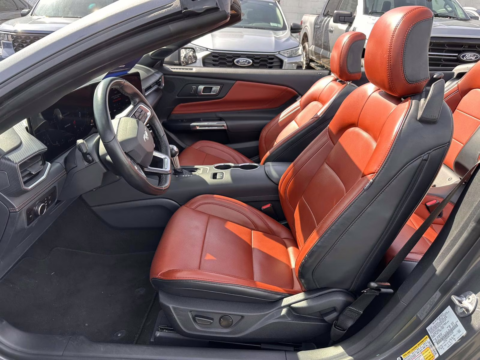 2025 Carbonized Gray Metallic Ford Mustang EcoBoost Convertible RWD Sedan