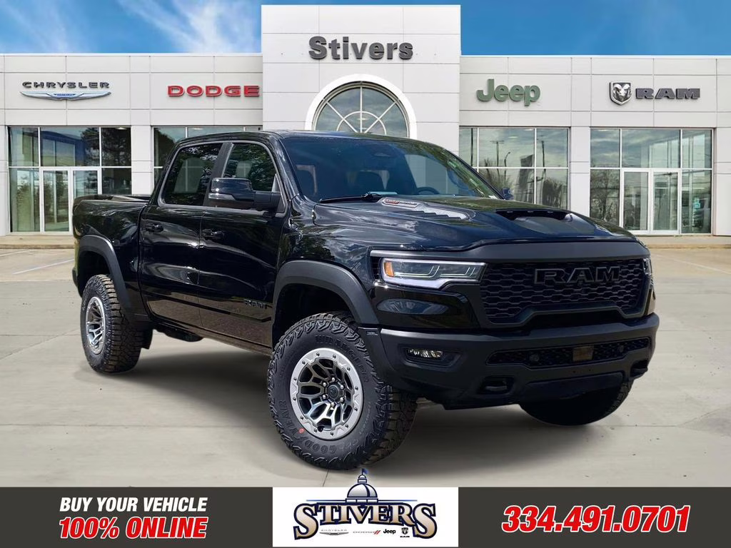 2026 Diamond Black Crystal Pearlcoat Ram 1500 RHO 4X4 Truck