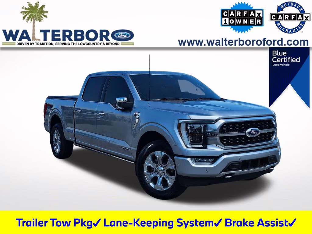 2022 Silver Metallic Ford F-150 Platinum 4X4 Truck