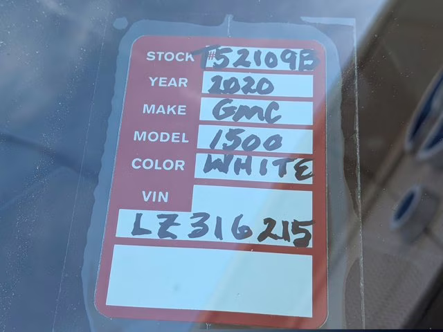 2020 Summit White GMC Sierra 1500 AT4 4X4 Truck