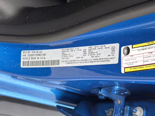 2023 Hydro Blue Pearlcoat Ram 1500 Big Horn 4X4 Truck