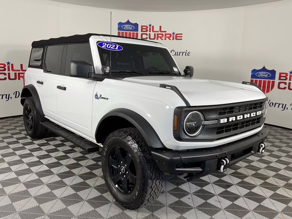 2021 Oxford White Ford Bronco Black Diamond 4X4 SUV