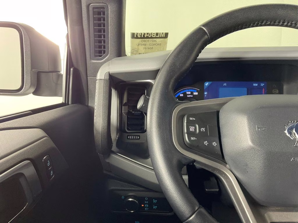 2021 Oxford White Ford Bronco Black Diamond 4X4 SUV