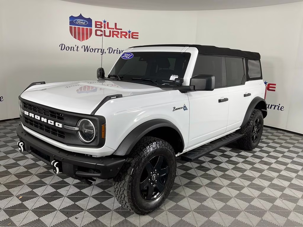 2021 Oxford White Ford Bronco Black Diamond 4X4 SUV