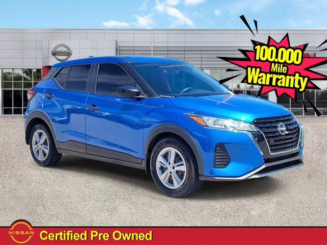 2022 Electric Blue Metallic Nissan Kicks S FWD SUV