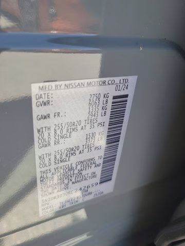 2024 Super Black Nissan Pathfinder Platinum 4X4 SUV